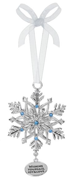 Ornament - Wishing You Peace Joy and Love
