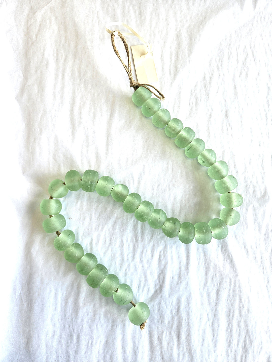 Green Glass Decor Beads