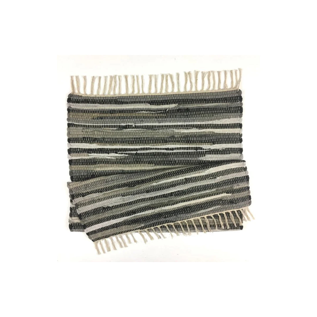 Hippie Chic™ Upcycled Rag Rug - Charcoal