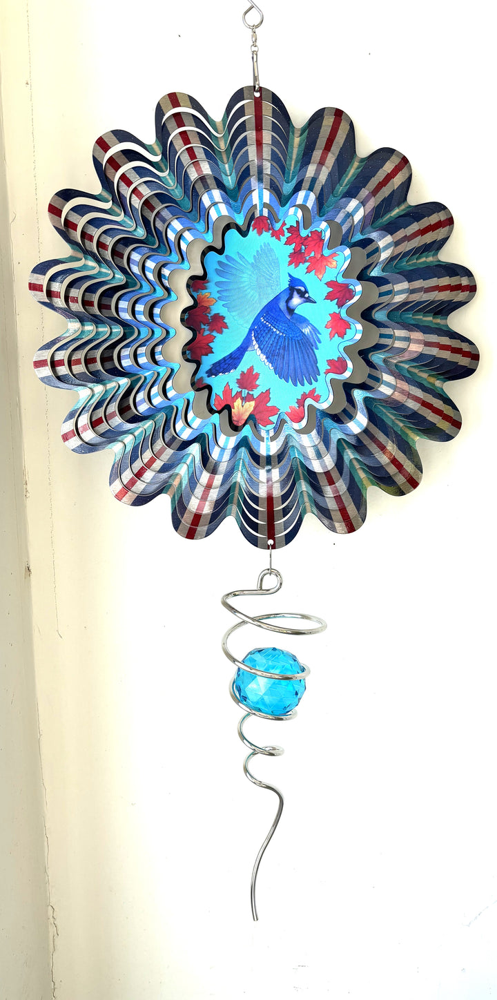 Wind Spinner -Animated Blue Jay