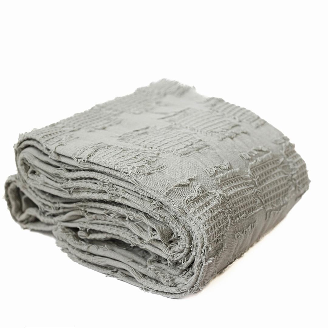 Cotton Throw - Grey
