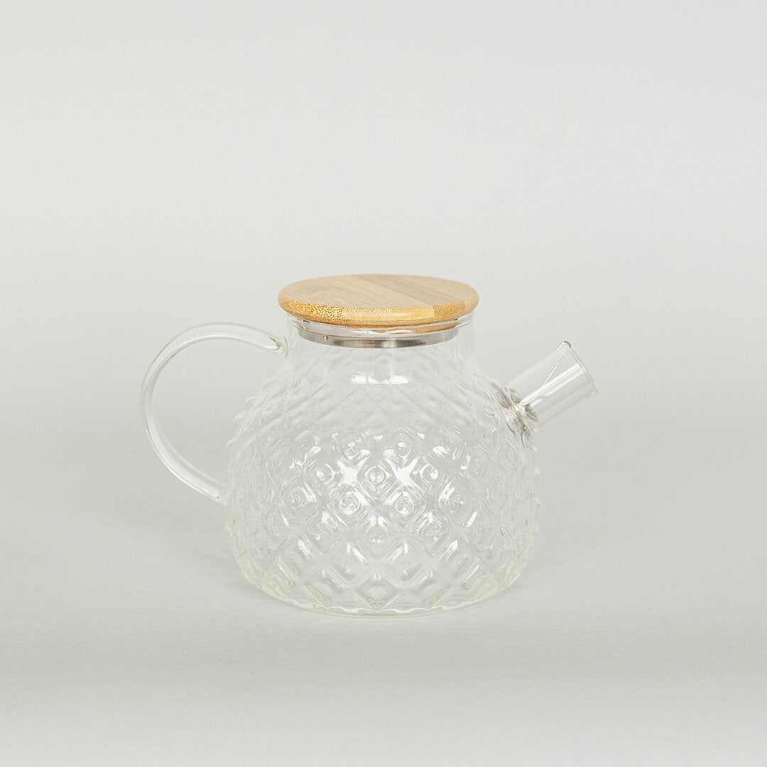 Teapot with Bamboo Lid