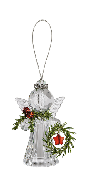 Teeny Mistletoe Angel Ornament (Sold Separately)