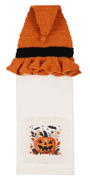 Crochet Halloween Icon Tea Towel