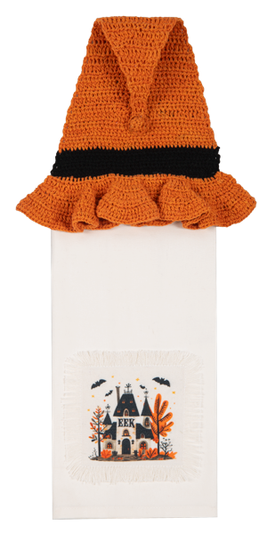 Crochet Halloween Icon Tea Towel