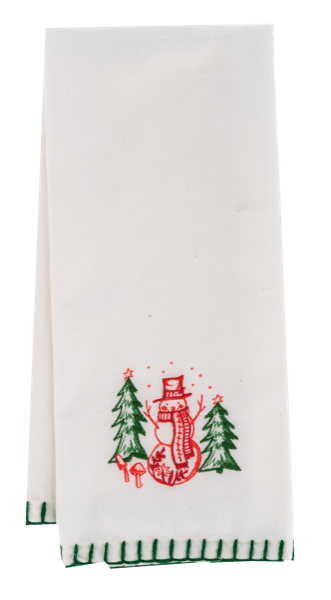 Embroidered Holiday Icon Tea Towel (Sold Separately)