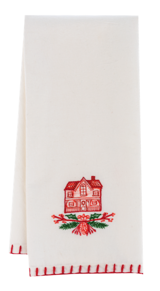 Embroidered Holiday Icon Tea Towel (Sold Separately)