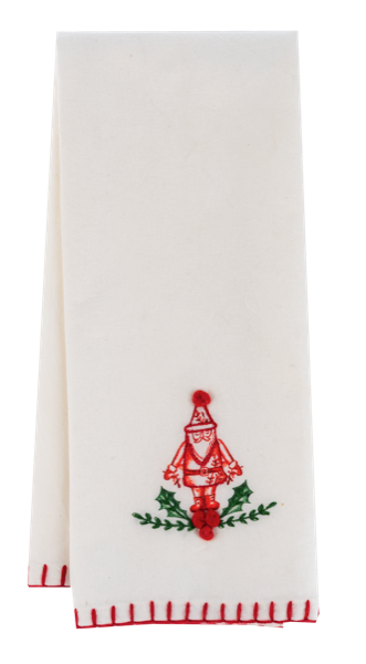 Embroidered Holiday Icon Tea Towel (Sold Separately)
