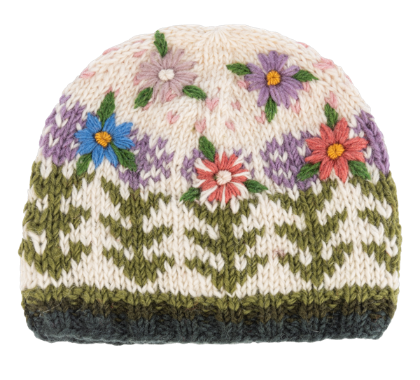 Embroidered Knit Hat