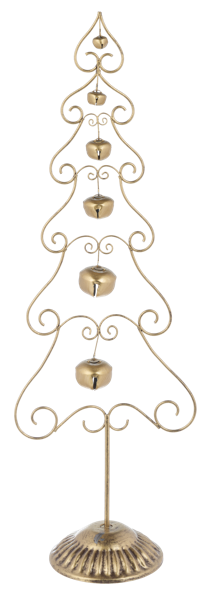 Gold Bell Tree with Star