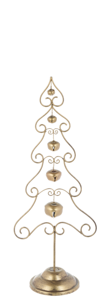 Gold Bell Tree with Star