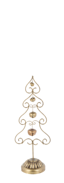 Gold Bell Tree with Star