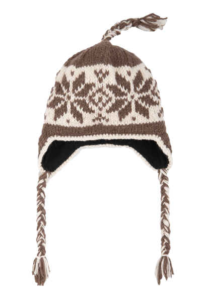 Knit Embroidered Nordic Winter Hat