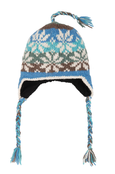 Knit Embroidered Nordic Winter Hat