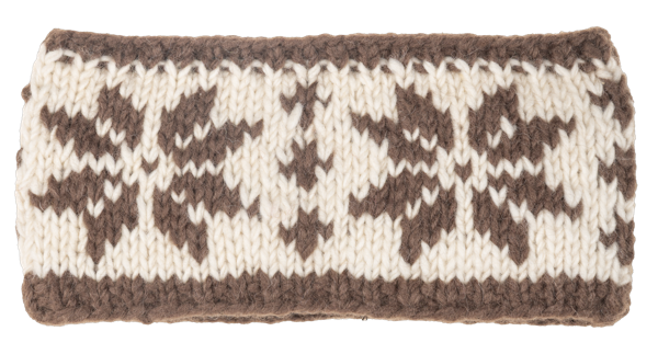 Knit Embroidered Nordic Headband