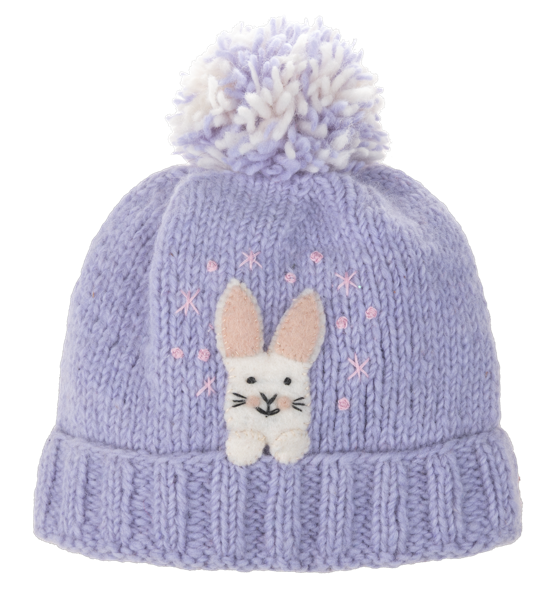 Knit Embroidered Baby Animal Youth Winter Hat