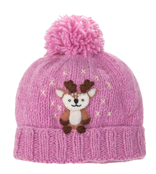 Knit Embroidered Baby Animal Youth Winter Hat