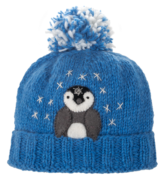 Knit Embroidered Baby Animal Youth Winter Hat