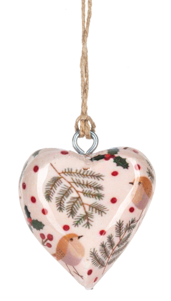 Mini Botanical Heart Ornament (Sold Separately)