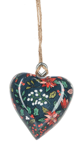 Mini Botanical Heart Ornament (Sold Separately)