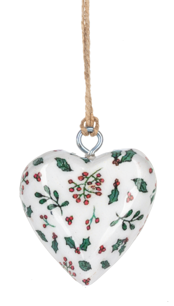 Mini Botanical Heart Ornament (Sold Separately)