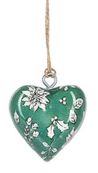 Mini Botanical Heart Ornament (Sold Separately)