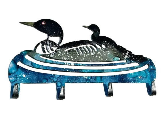 Loon – Hand Painted Wall Hook 🍁