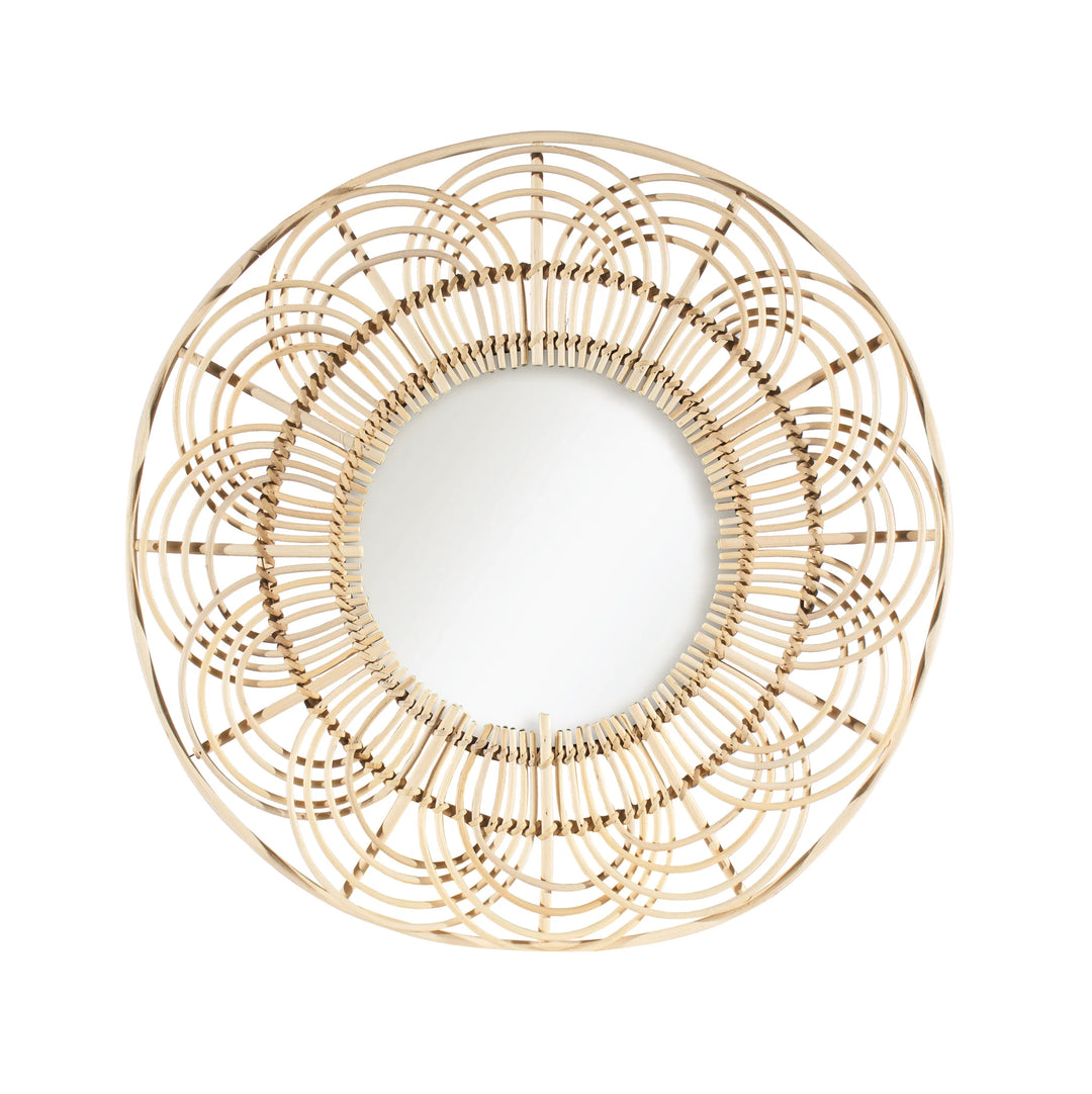 MIRROR-RATTAN SCALLOPS