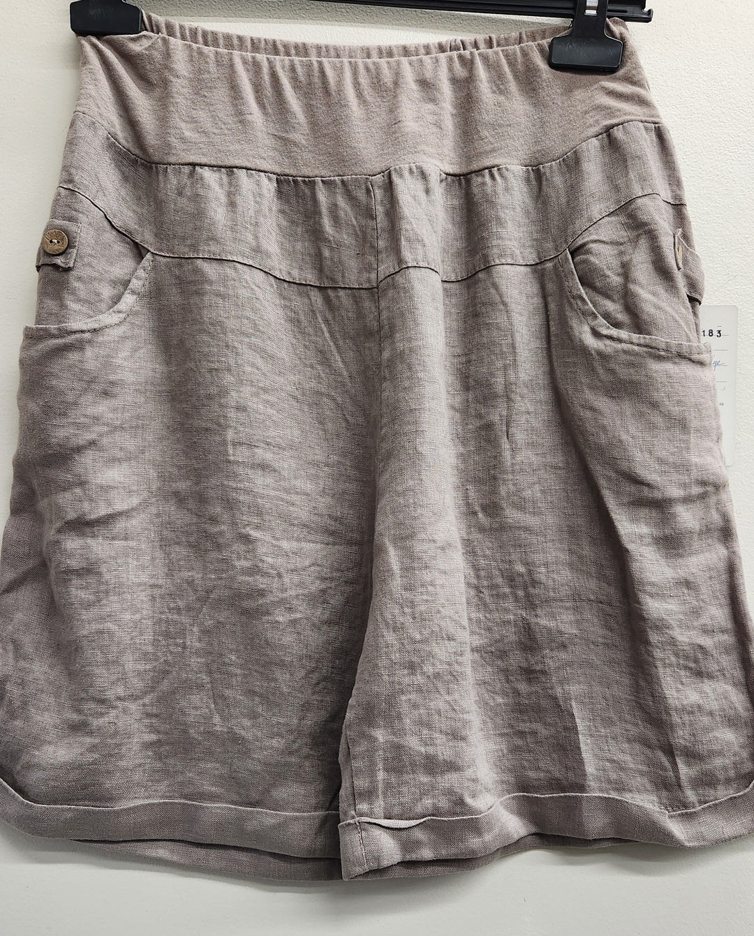Linen Shorts - Beige