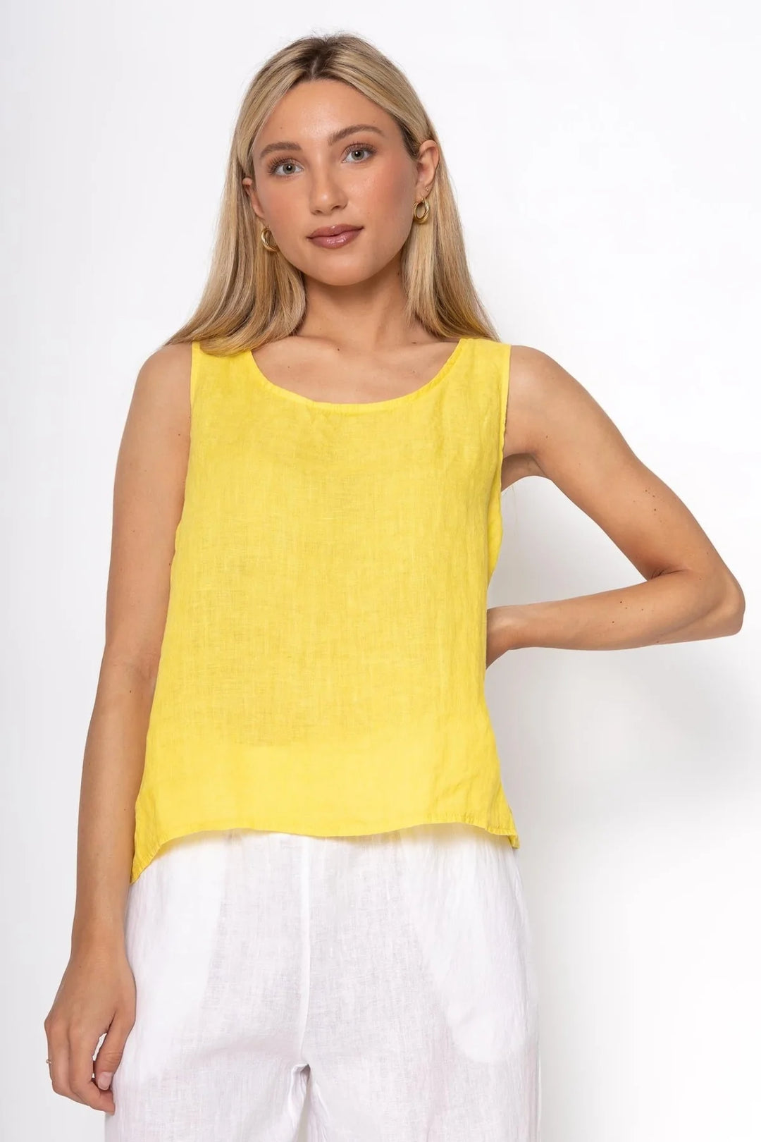French Linen Top - Giallo
