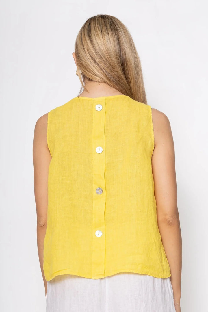 French Linen Top - Giallo