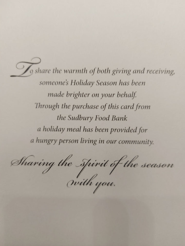 Sudbury Food Bank Christmas Card (English)