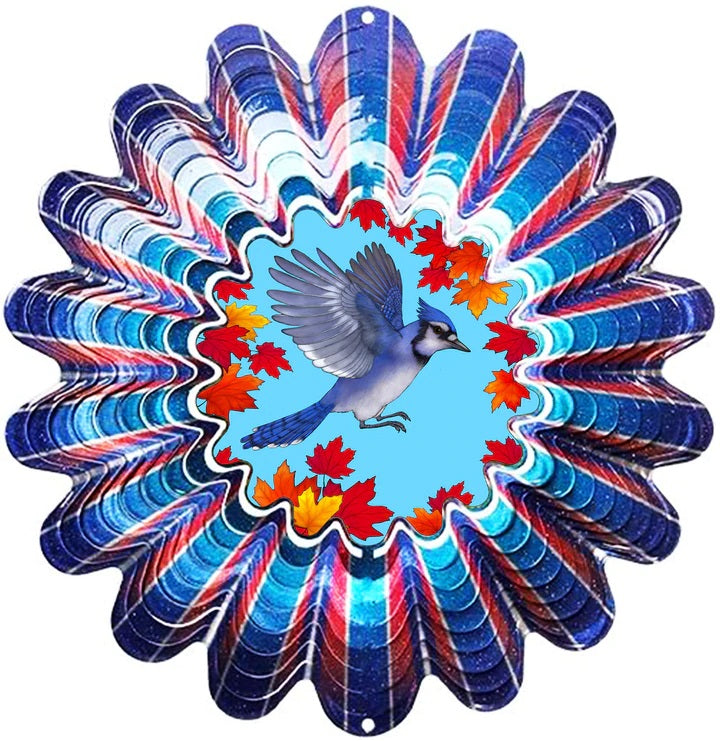 Wind Spinner -Animated Blue Jay