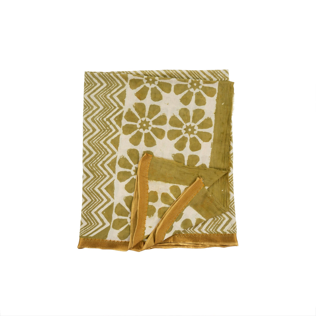 Dabu Block Print Sarong, Gold