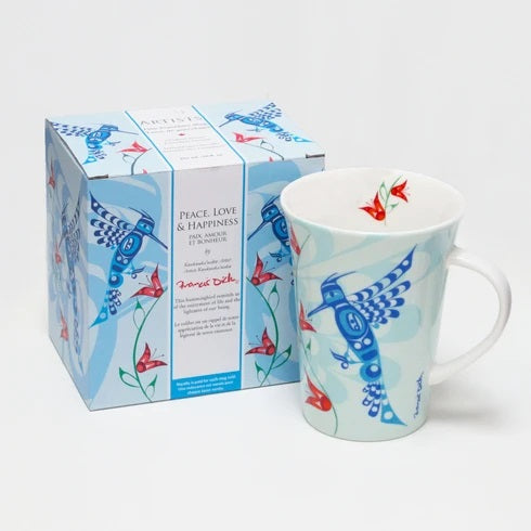 Peace, Love and Happiness Porcelain Mug