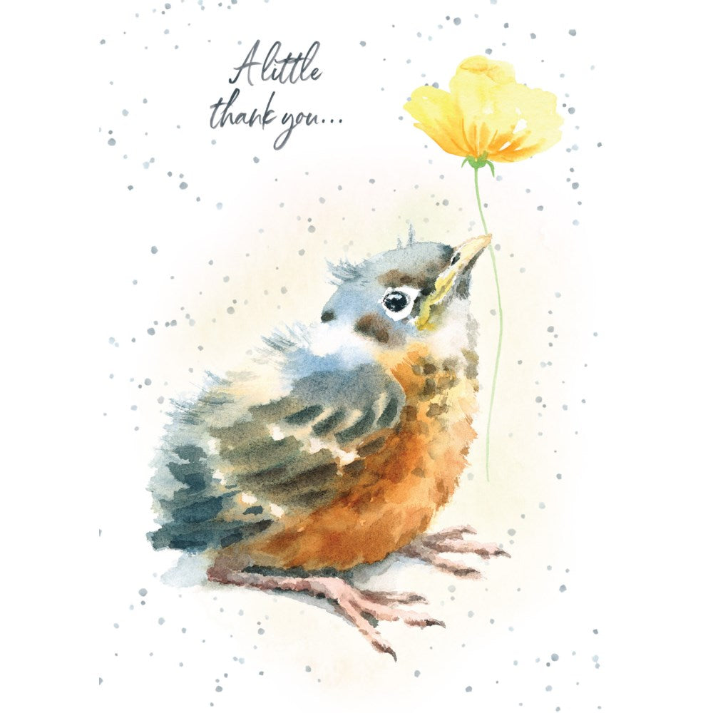THANK YOU - Bird with Flower