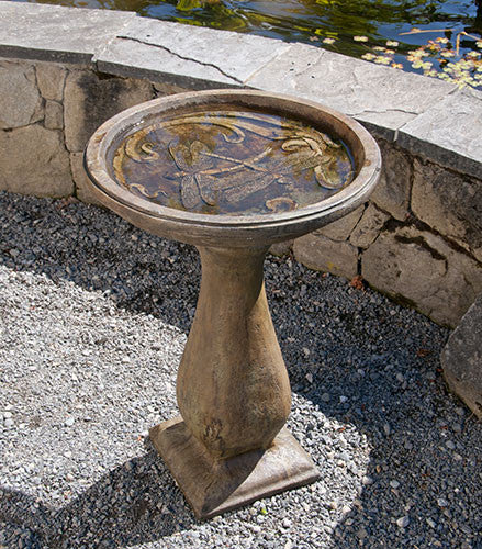 Dragonfly Birdbath – Tall 🍁