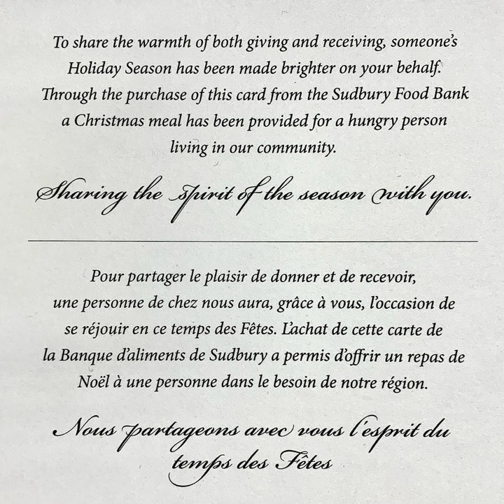 Sudbury Food Bank Christmas Card (Bilingual)