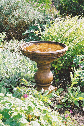 Turned Pedestal Birdbath 🍁