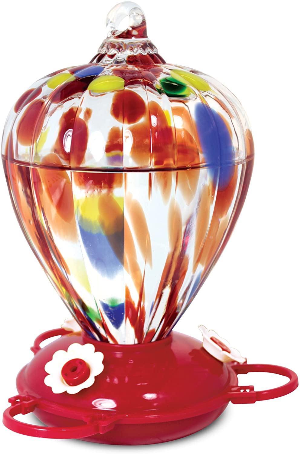 Art Glass Hummingbird Feeder Colour Balloon