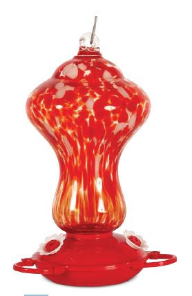 Art Glass Color Explosion Hummingbird Feeder
